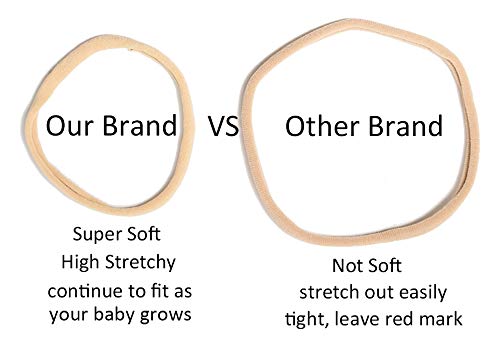 Catin 20-pack nude headbands ideal for newborn styling and craft projects.