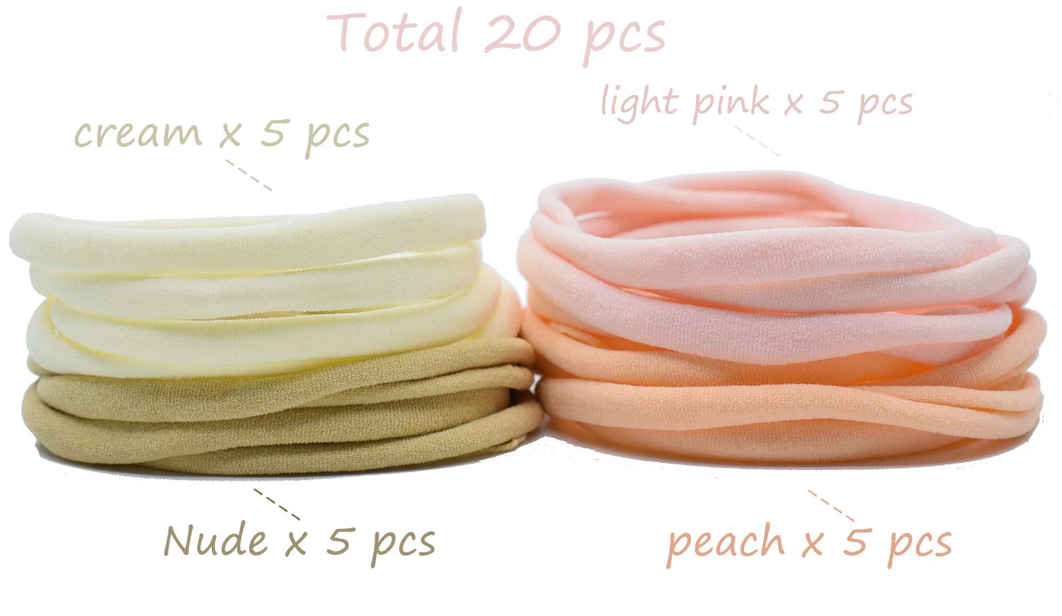 catin headbands four-color DIY set ready for decorating bows and flowers.