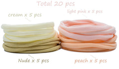 catin headbands four-color DIY set ready for decorating bows and flowers.