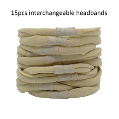 Catin interchangeable headbands with bow-attachment; easy DIY looks for baby photos.