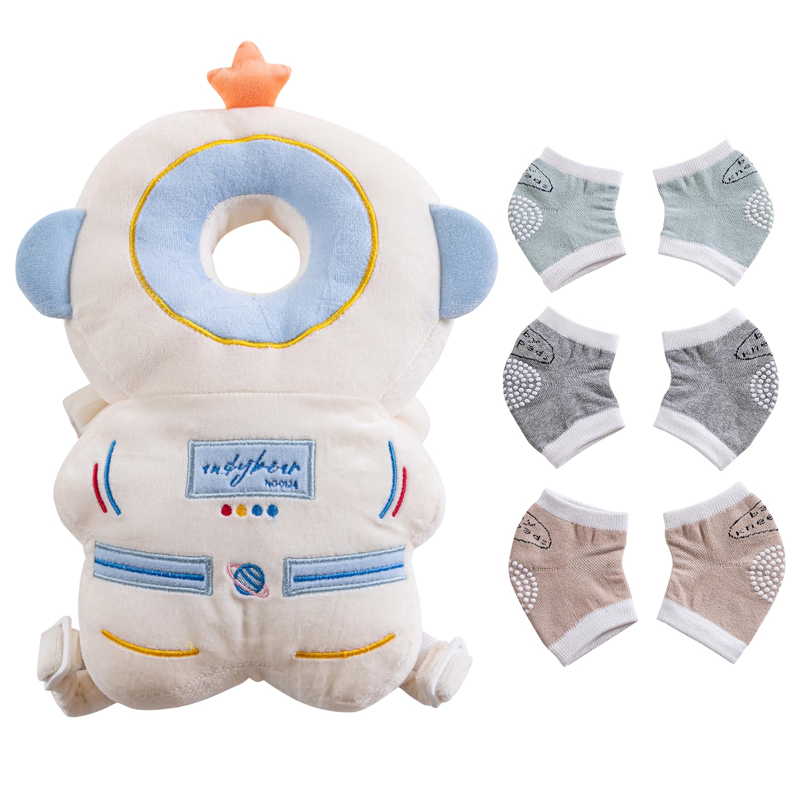 Catteyonce baby head protector backpack astronaut design protects during early walks