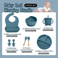 Catvegue silicone bib catching drips during self-feeding