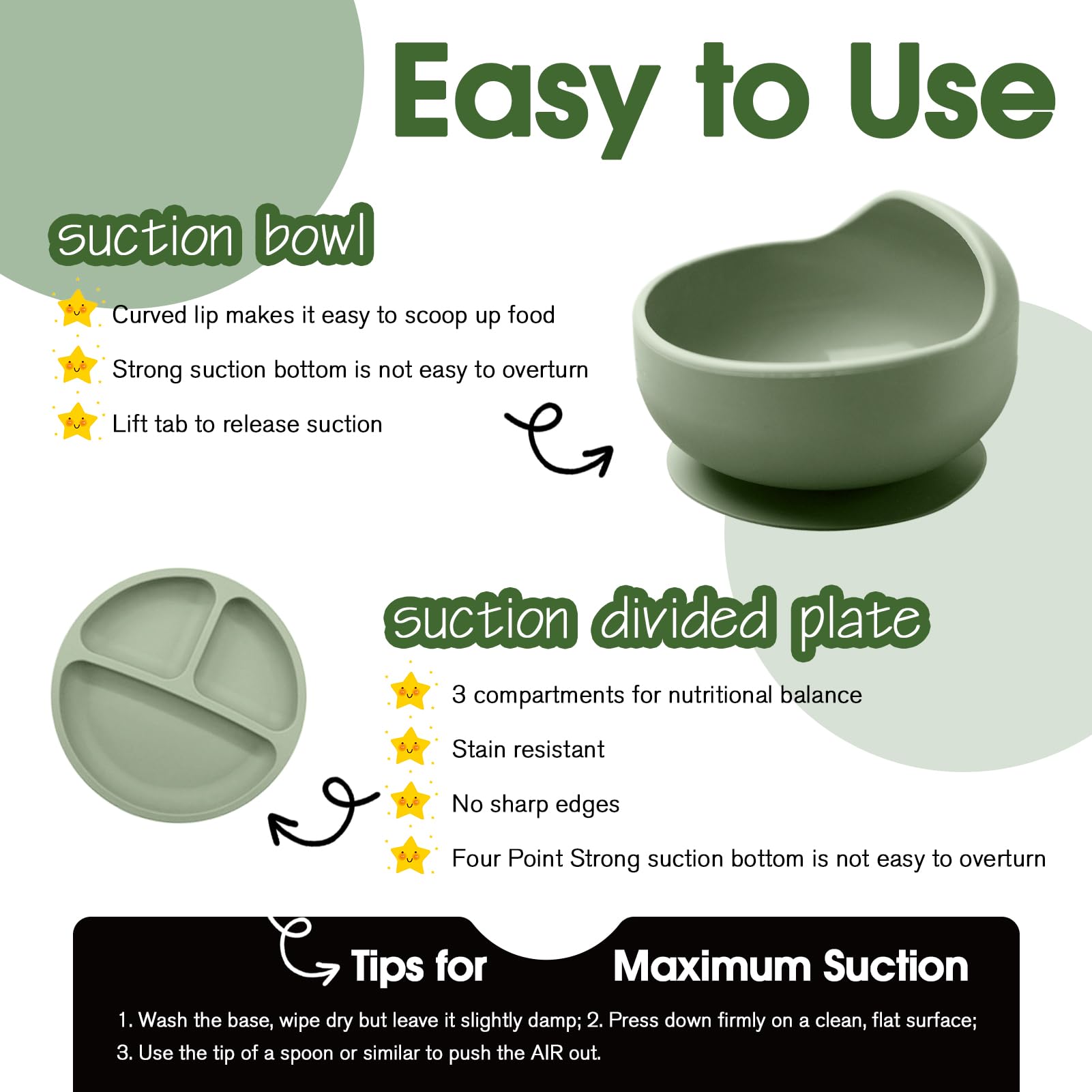 Catvegue wooden spoon and fork set soft grips for tiny hands.