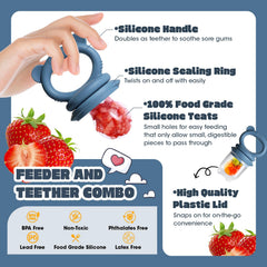 Catvegue ergonomic teether in soft silicone promotes gripping comfort for infants.