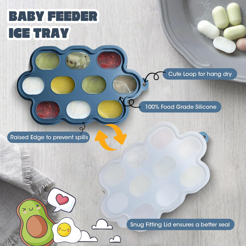 Catvegue food-grade silicone feeder set; BPA/PVC/phthalate-free for peace of mind.