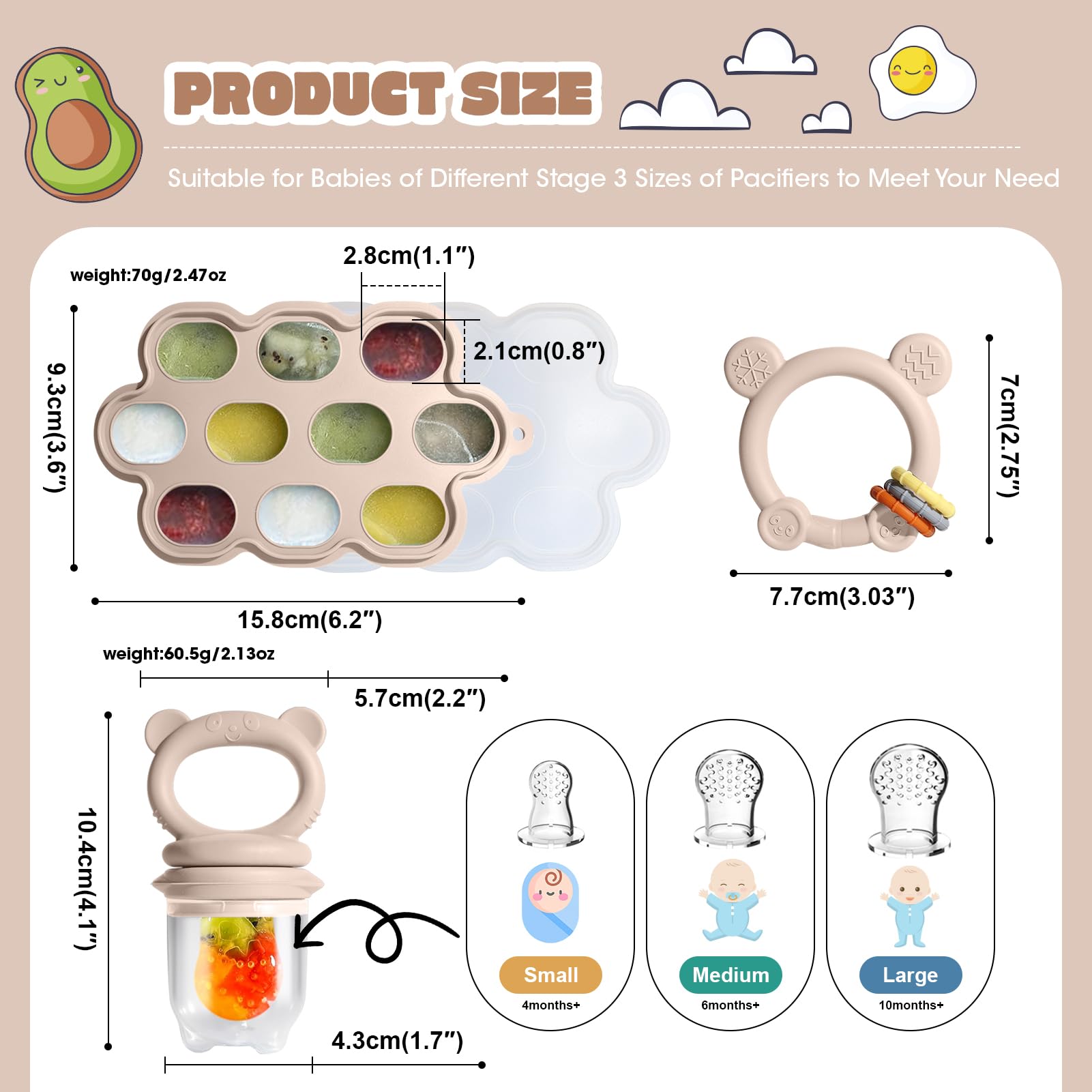 Catvegue freezer tray with lid demonstrates portioned purée storage for quick snacks