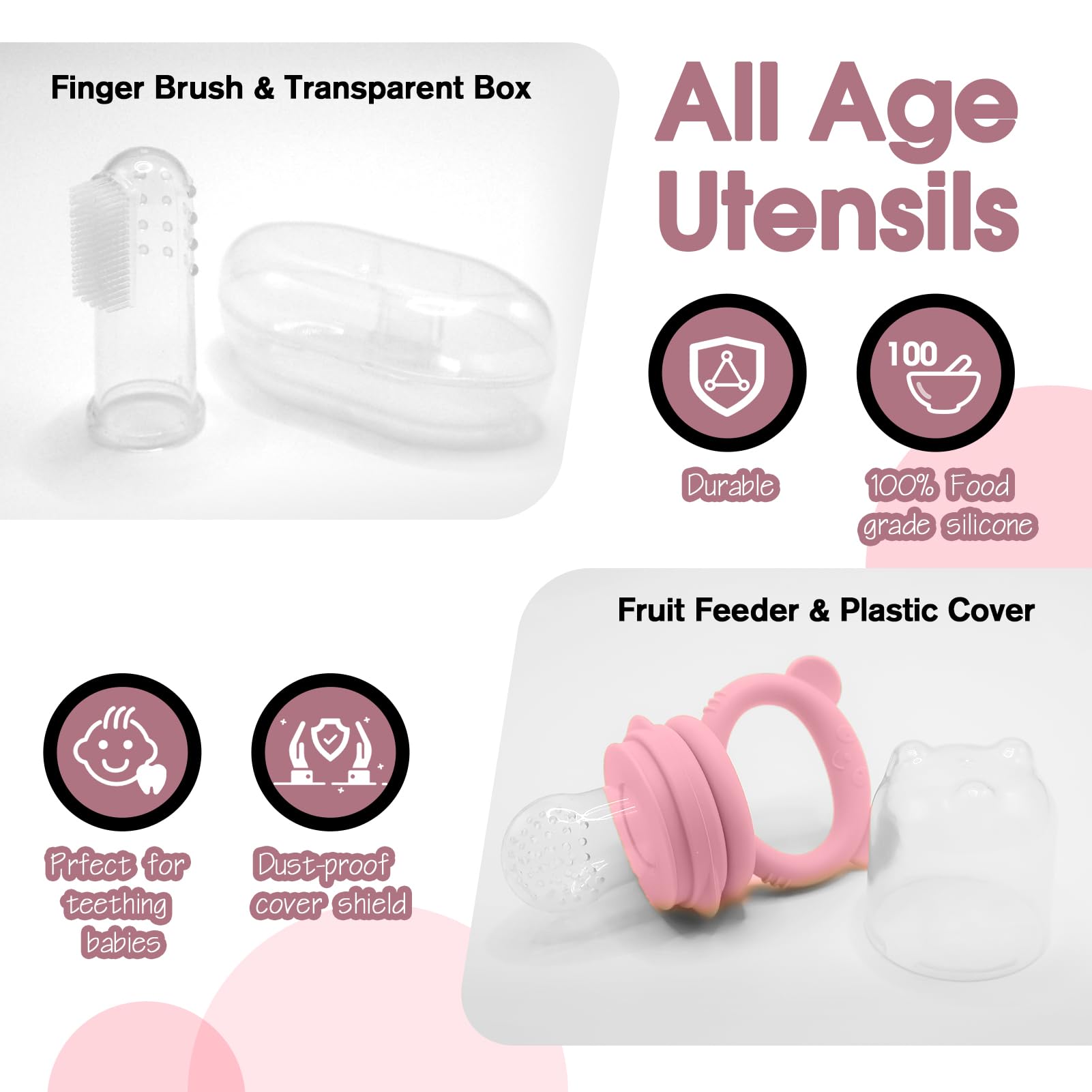 Catvegue mini spoon and fork set supports self-feeding for small hands.