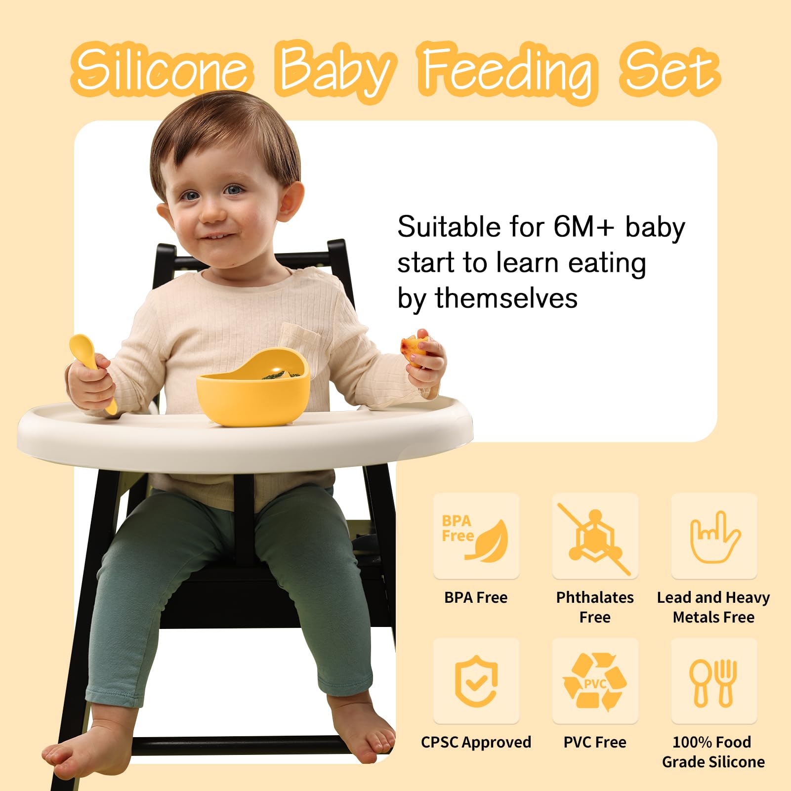 Catvegue silicone spoons with sensory bumps support gentle feeding and grip