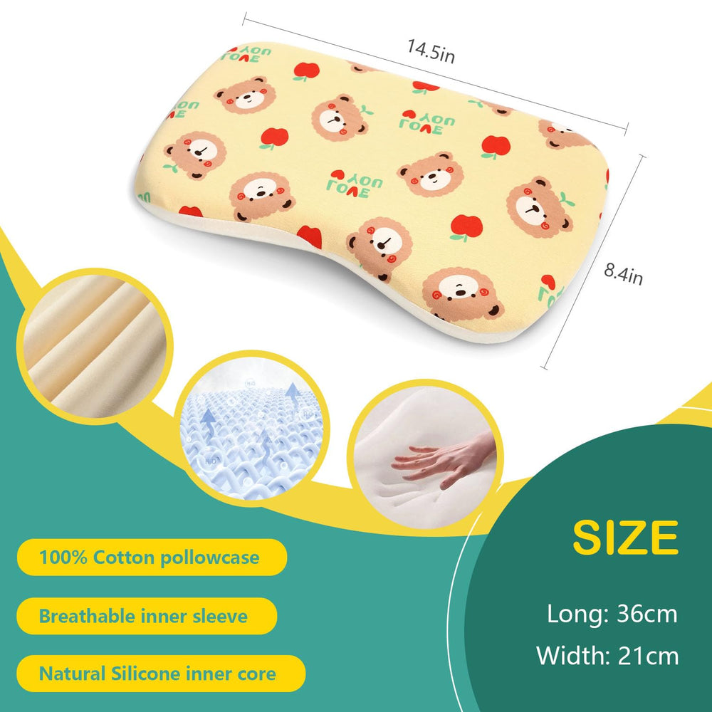 Caudeer Soft Toddler Pillow removable cover enables easy cleaning after adventures.