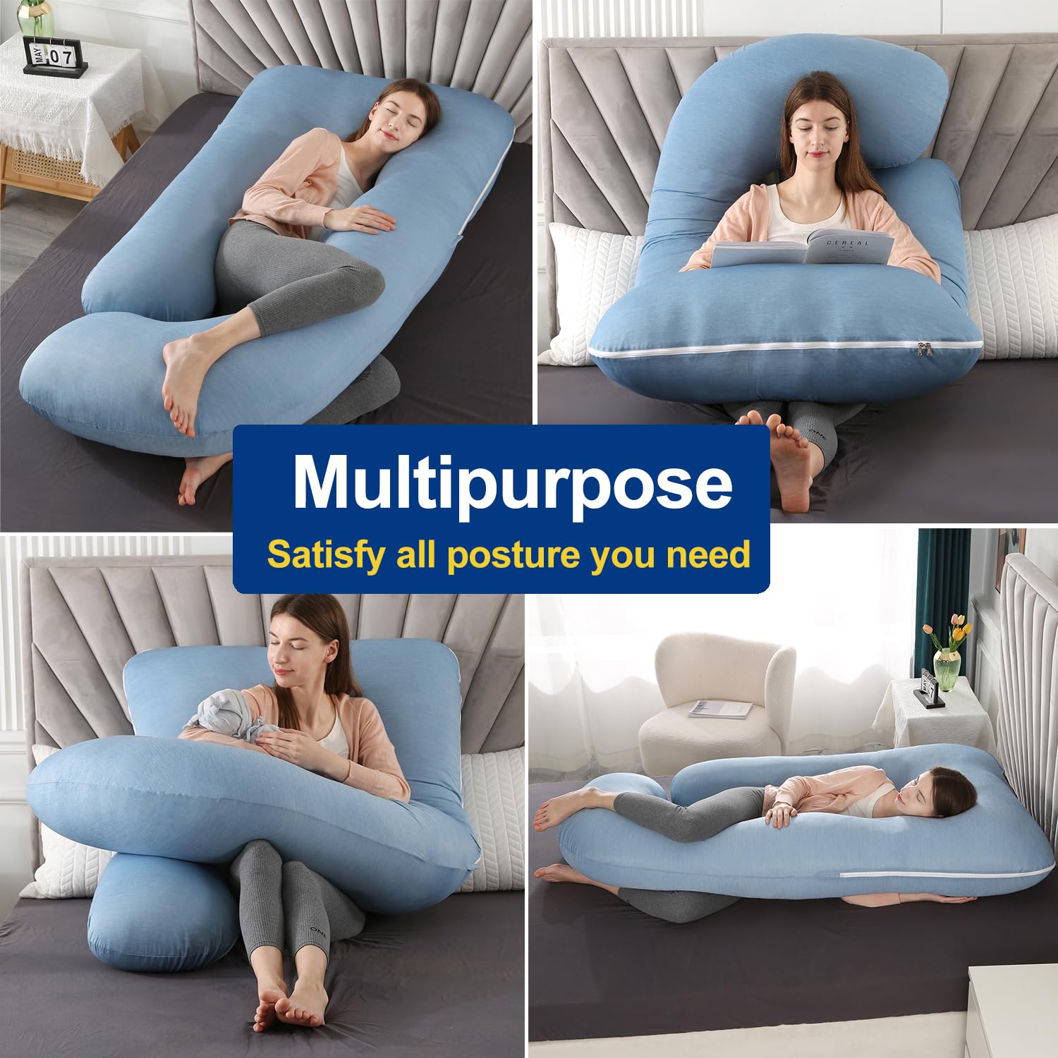 Cauzyart belly support angle demonstrating targeted comfort for ribs and hips