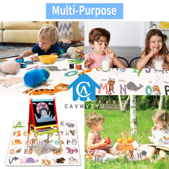 CAVWVTYU washable splat mat is easy to clean with a damp cloth or machine wash.