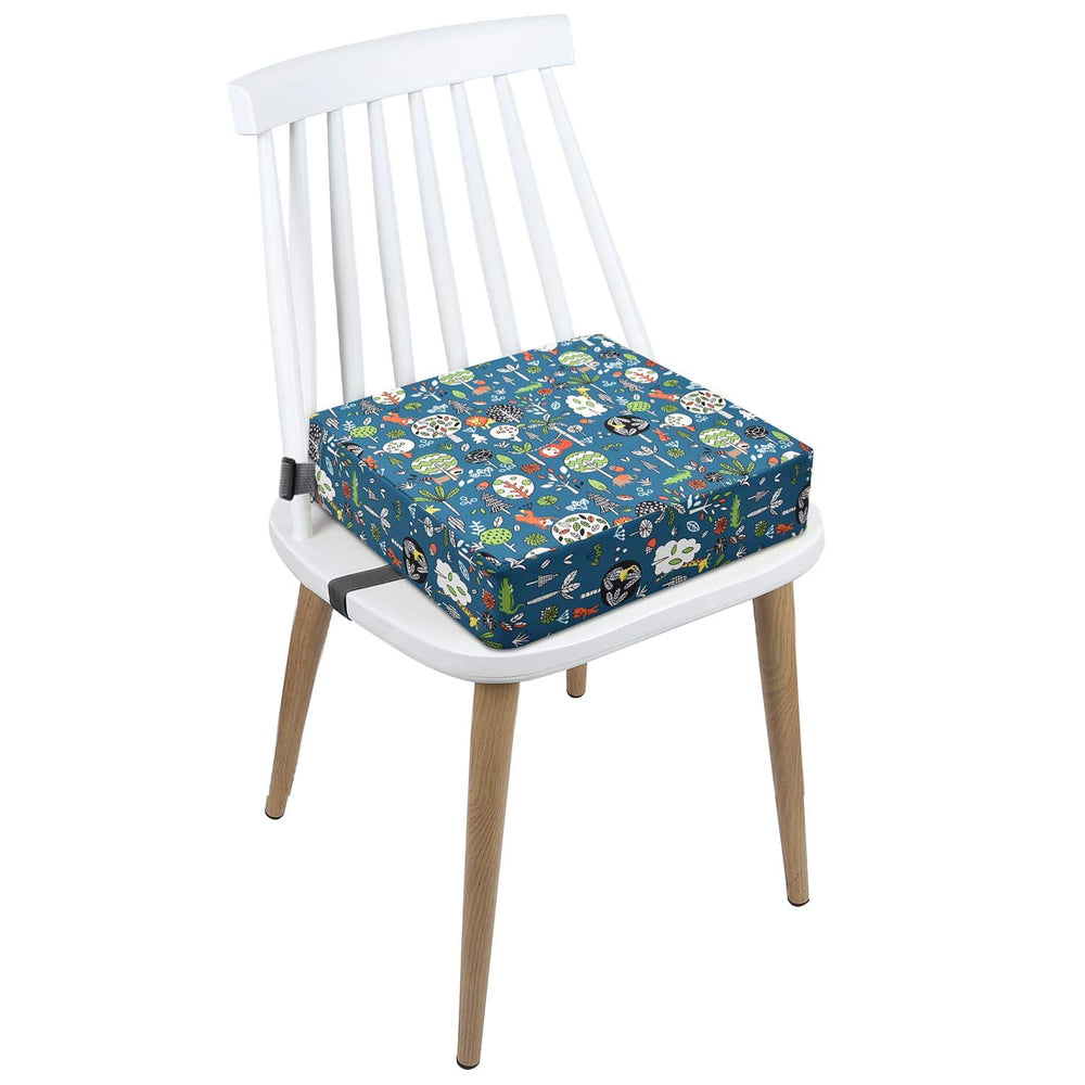 CAVWVTYU safety straps secure the booster seat to chairs for stability during meals