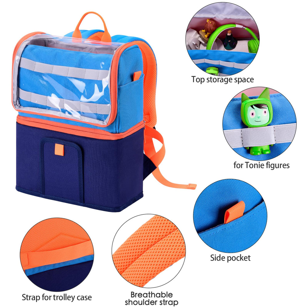 Cayeelu Toniebox 2 headphone storage pocket keeps cables tidy during travel