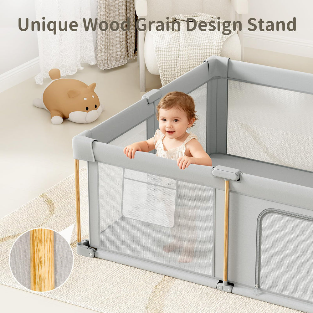 Cbcvvaer foldable playpen assembly quick focuses on fast setup for parent convenience.
