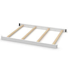 CC KITS full-size conversion kit bed rails wood rails provide sturdy crib-to-bed support.