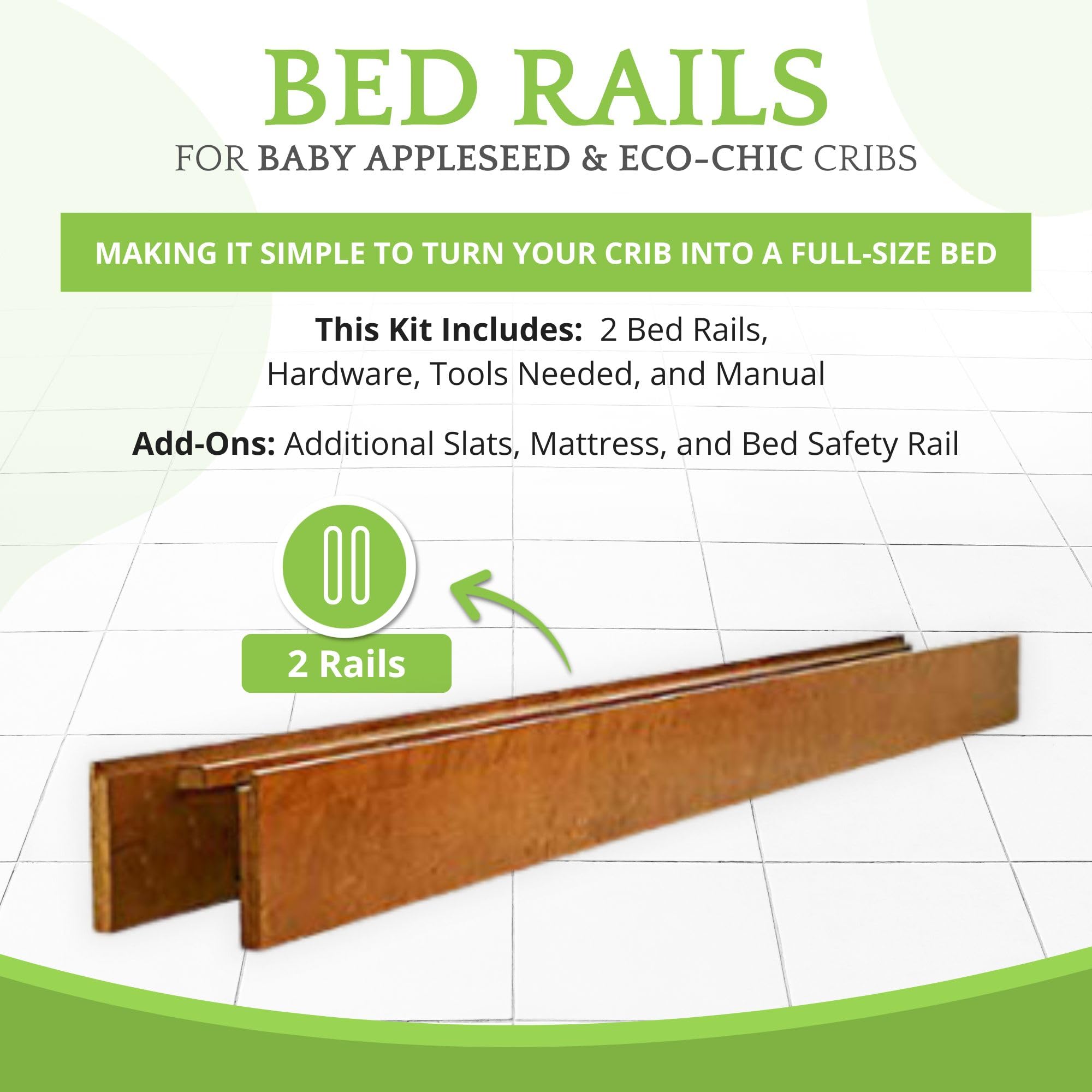 CC KITS option-2 compatibility rails show added slats and stable bed frame.