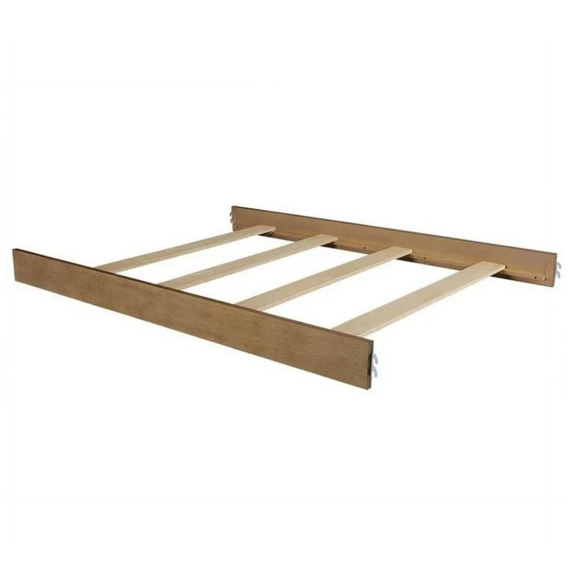 CC KITS sandwash Option 2 bed rail installed on a transitioning crib