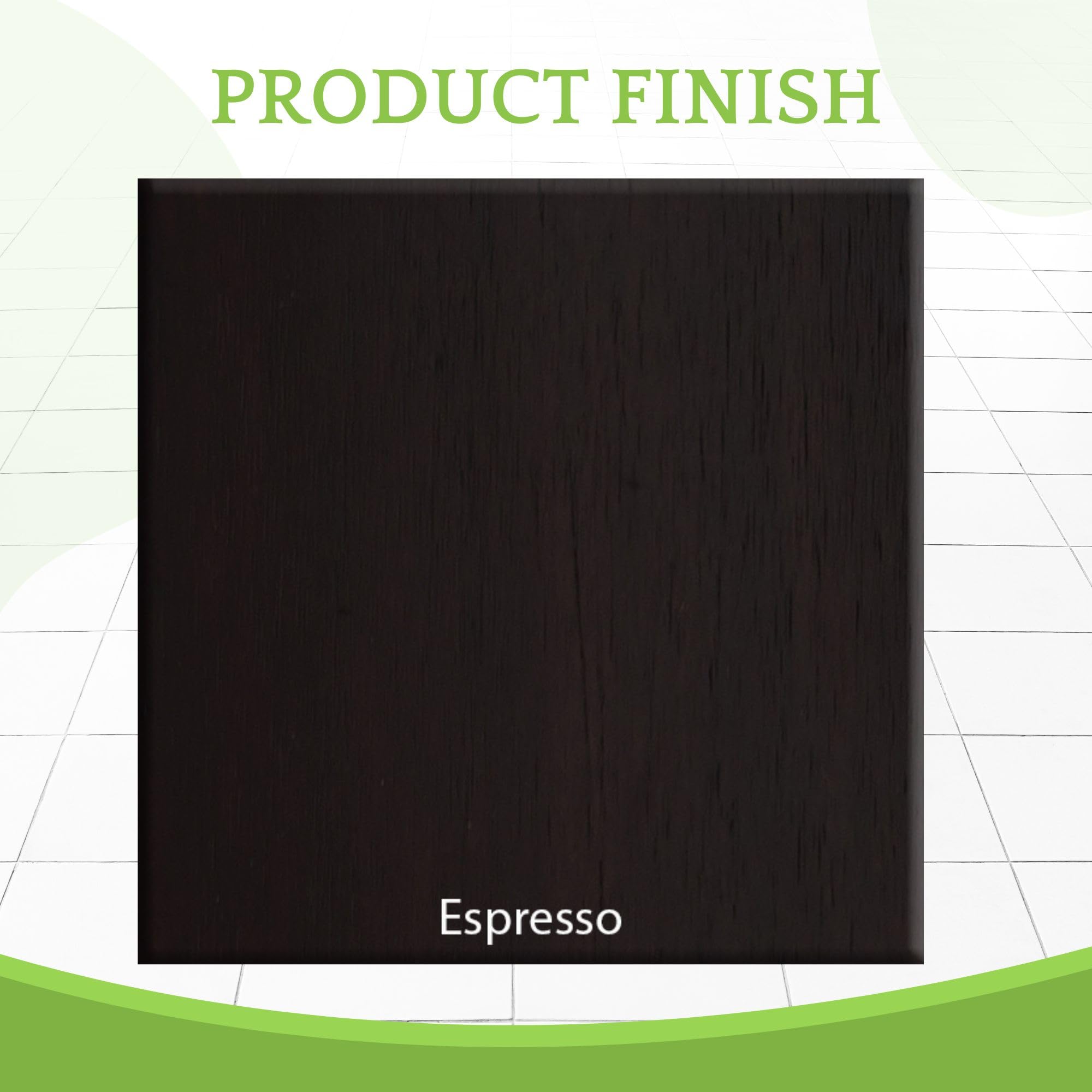 CC KITS solid wood rails espresso closeup reveals natural grain and durable finish