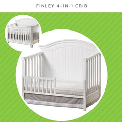 CC KITS solid wood toddler rail closeup highlights durable material and smooth finish.