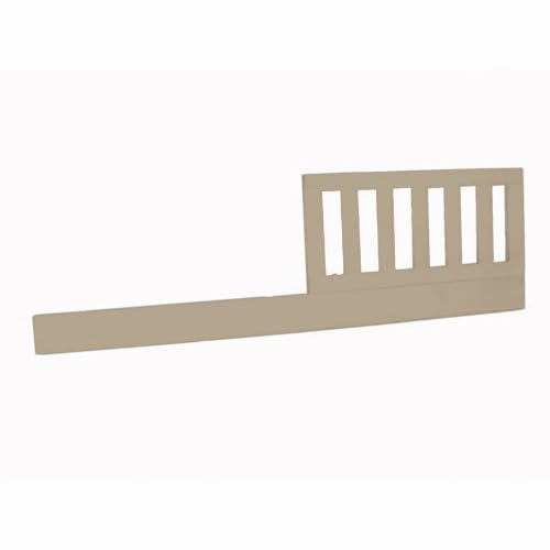 CC KITS Toddler Bed Guard Rail Heritage Fog front view shows safe crib-to-toddler bed transition