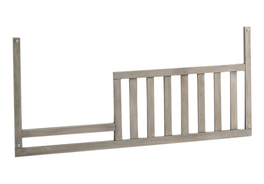 CC KITS Toddler Bed Rail ash grey front view for safe transitions