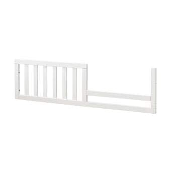 CC KITS Toddler Bed Rail close-up shows durable solid wood grain for safe crib-to-bed transition.
