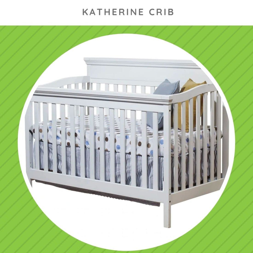 CC KITS Toddler Bed Rail compatibility chart demonstrates wide crib fit options