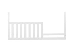 CC KITS Toddler Bed Rail attached to Sorelle crib for secure conversion