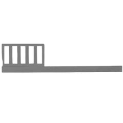 CC KITS Toddler Bed Rail gray side view for safe crib-to-bed transition.
