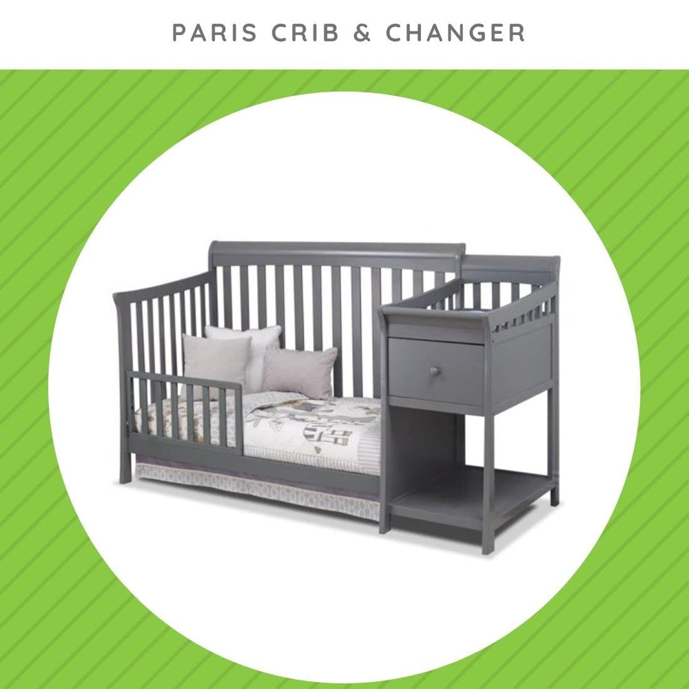 CC KITS Toddler Bed Rail in a nursery demonstrates space-saving design and easy living.