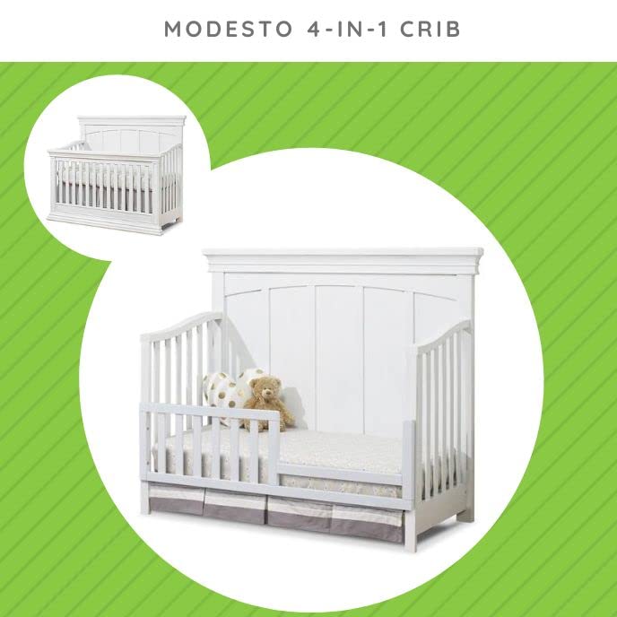 CC KITS conversion diagram image illustrates straightforward crib-to-toddler-bed transition process.
