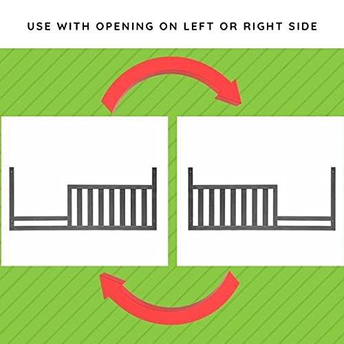 CC KITS Toddler Guard Rail conversion kit showing crib-to-toddler-bed versatility