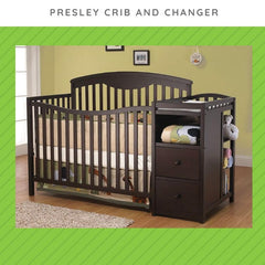CC KITS Toddler Guard Rail Espresso converts crib to toddler bed in nursery setting