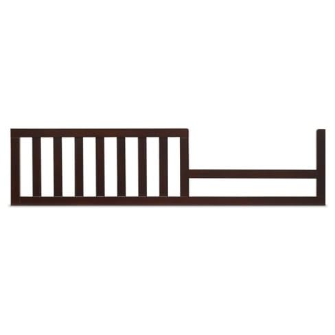 CC KITS Toddler Guard Rail in espresso finish for crib safety and conversion