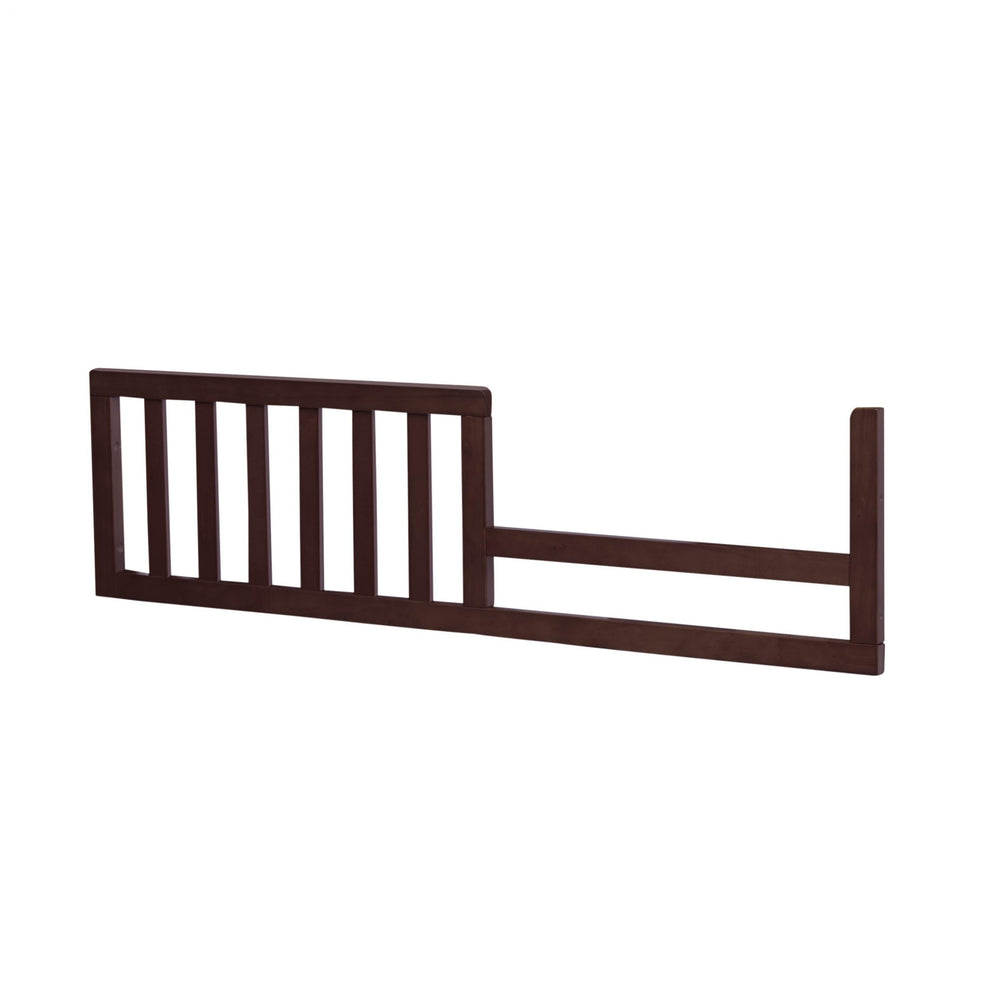 CC KITS toddler guard rail espresso installation for safe crib-to-bed transition.