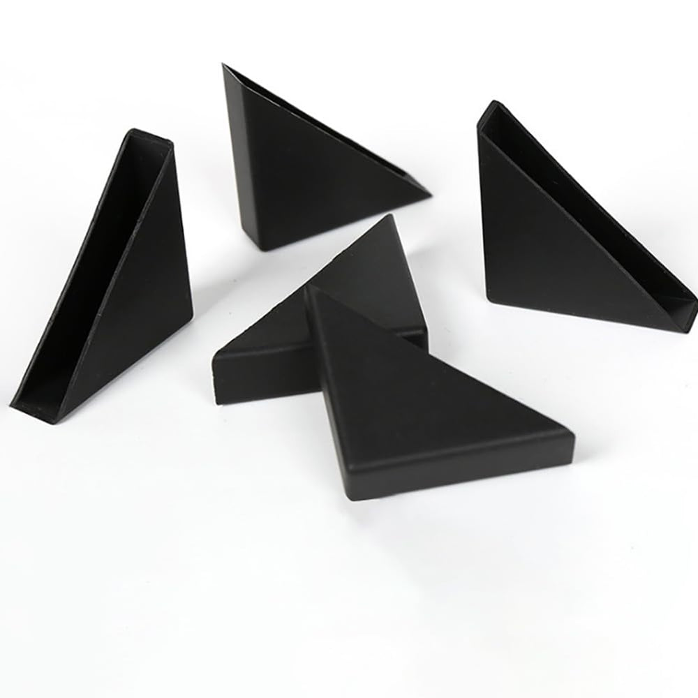 ccHuDE triangle corner guard clear view protecting glass shelves from bumps.