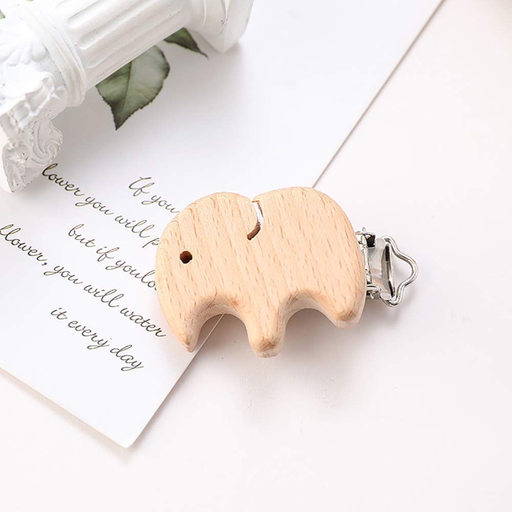 ccHuDE unfinished wood teether beads clips highlight rustic charm and safe everyday use