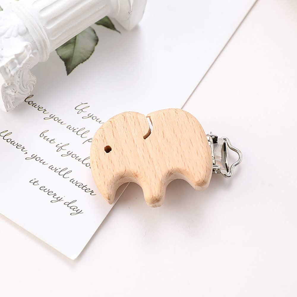 ccHuDE unfinished wood teether beads clips highlight rustic charm and safe everyday use