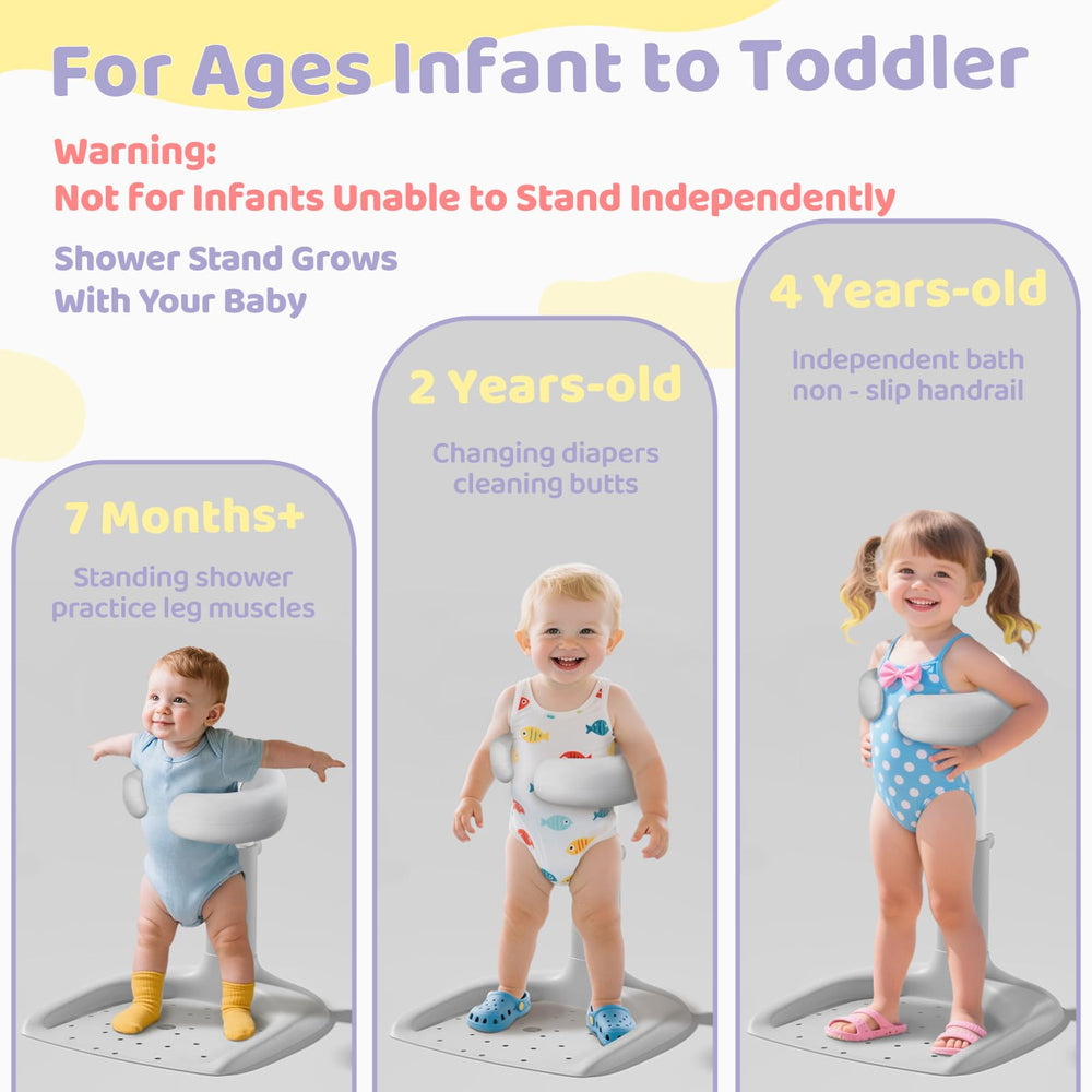 CDSDAS baby shower stand armrest-seat adds support for diaper changes