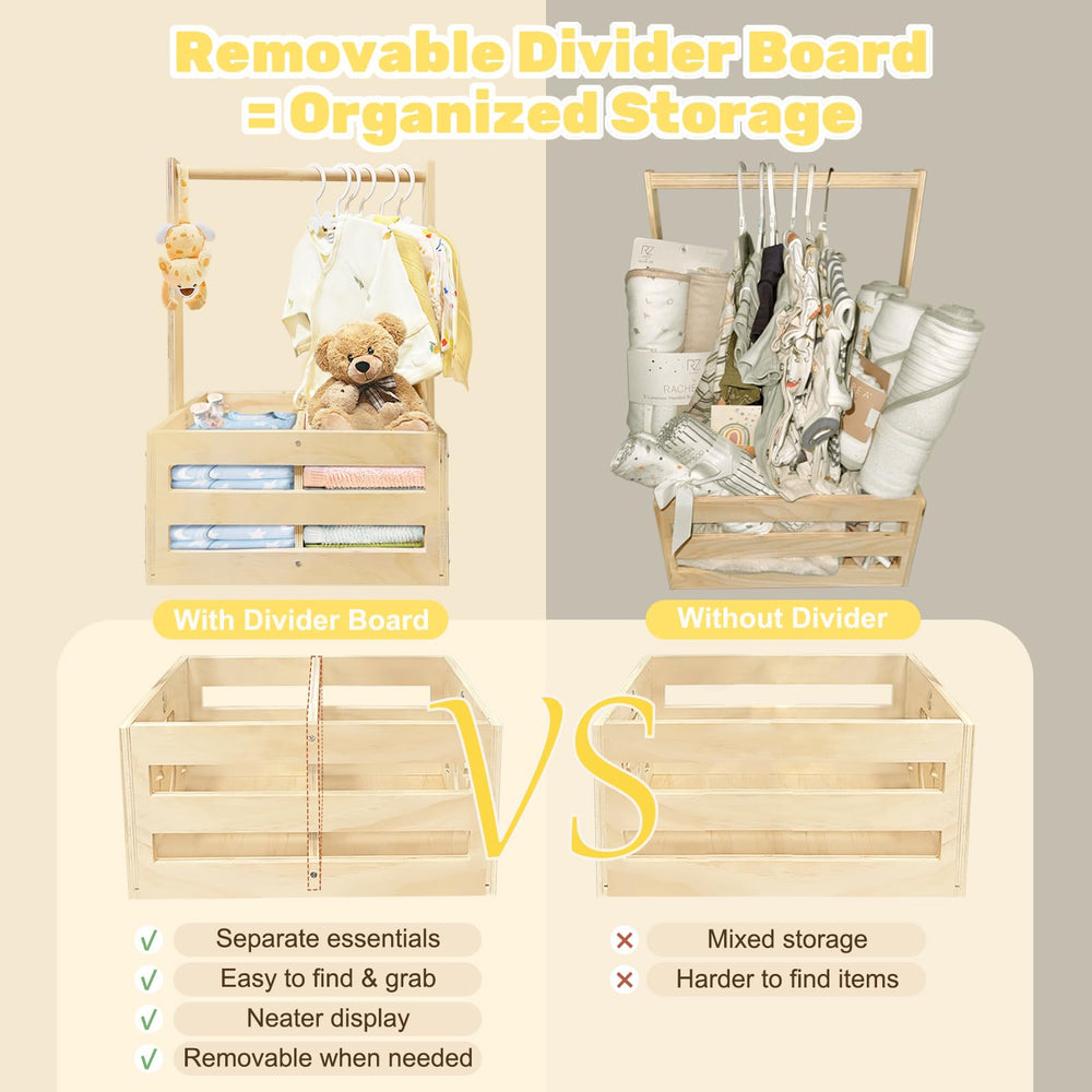 CDSDAS space-saving design fits nursery or tabletop with ample capacity.