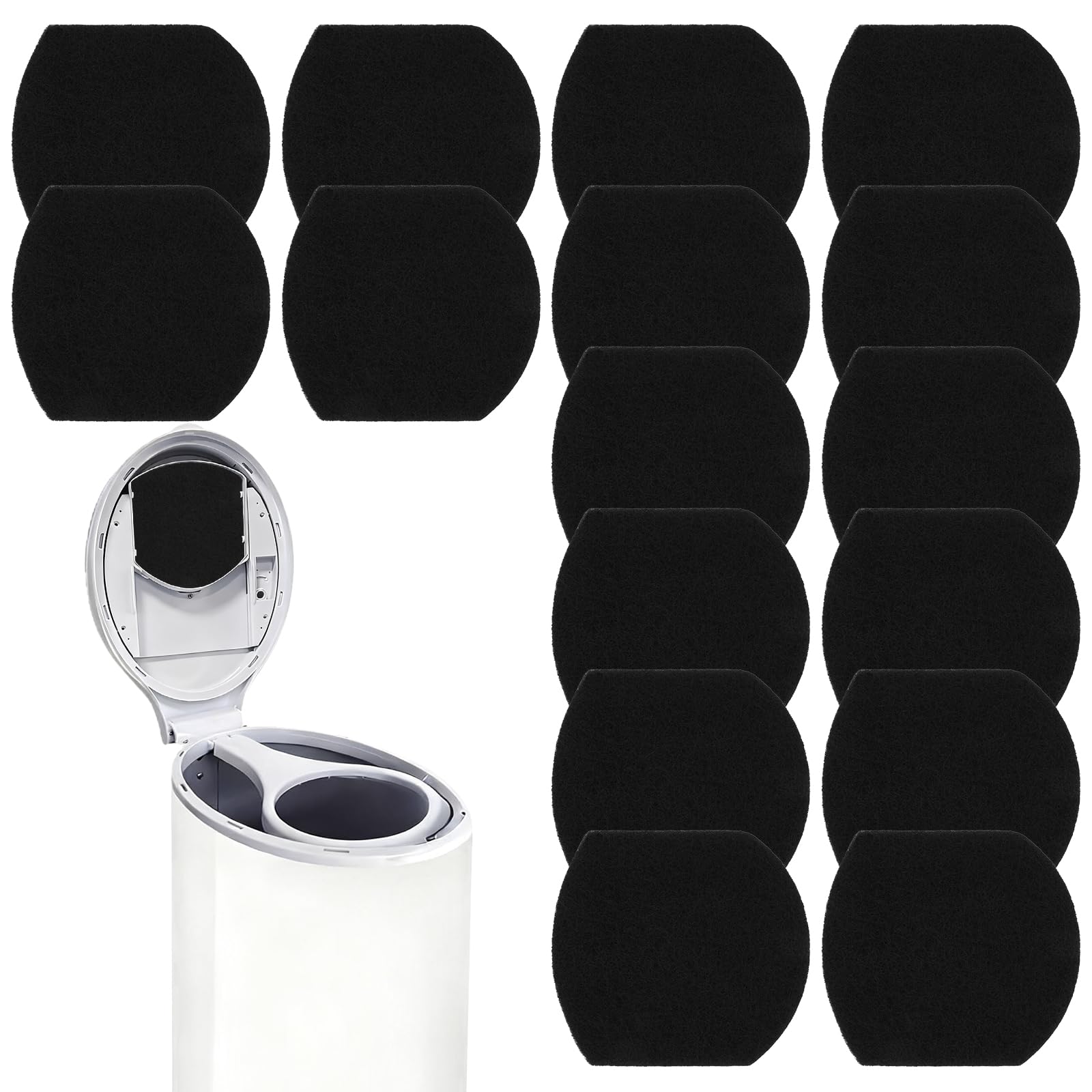 CebraBounze ubbi-fit deodorizer refill in black ensures tight seal and odor control.