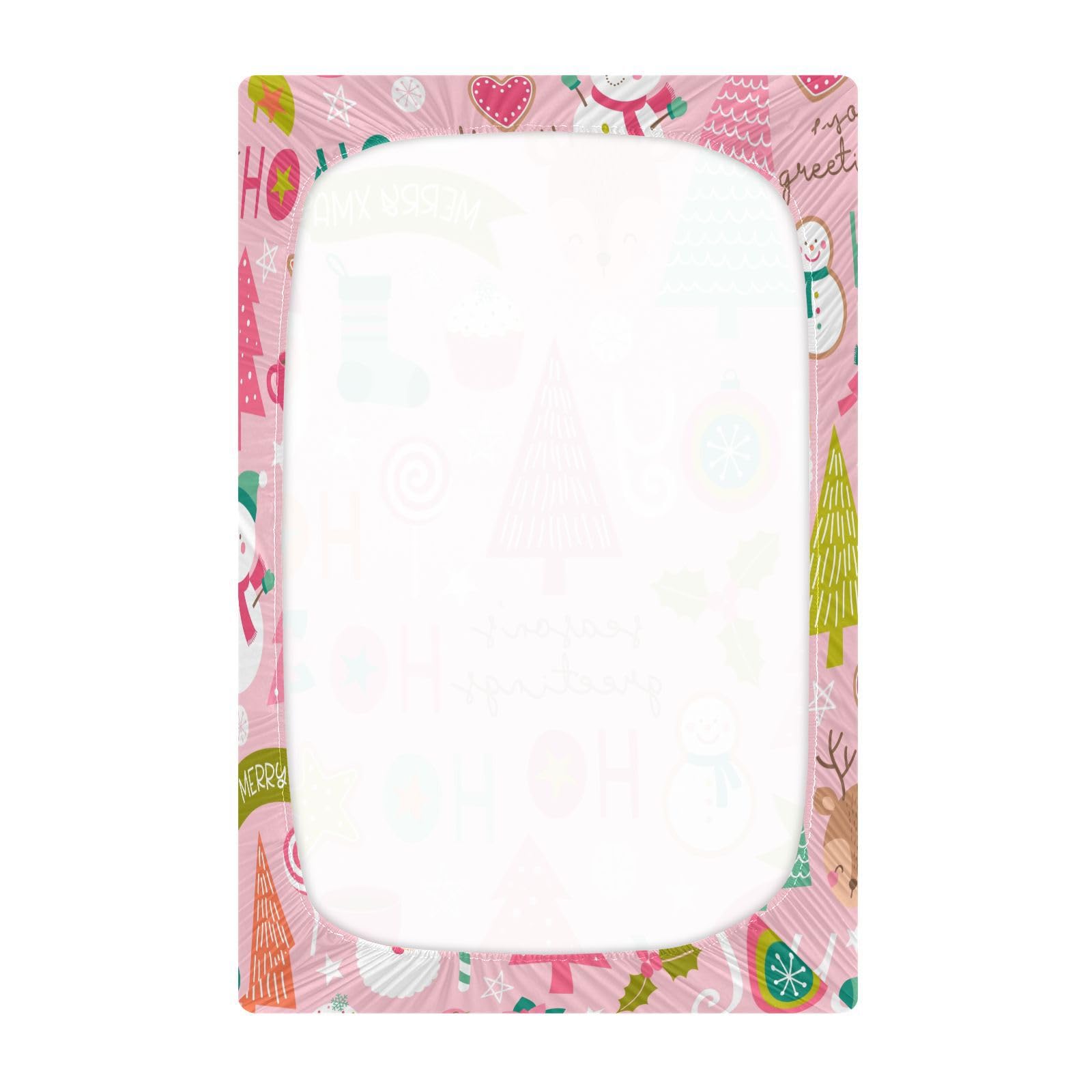 CEBUGI stretchy crib sheet shows elastic strap design preventing slips for safe sleep.