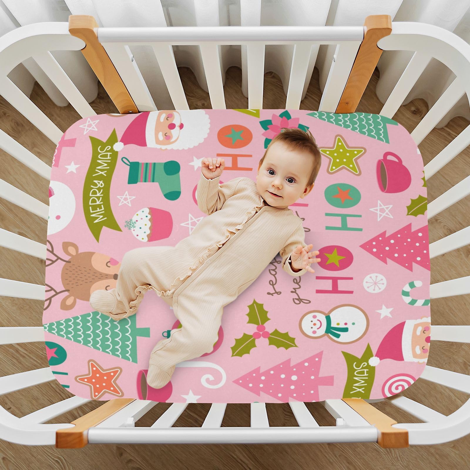 CEBUGI stretchy crib sheet pattern variety to match nursery decor.