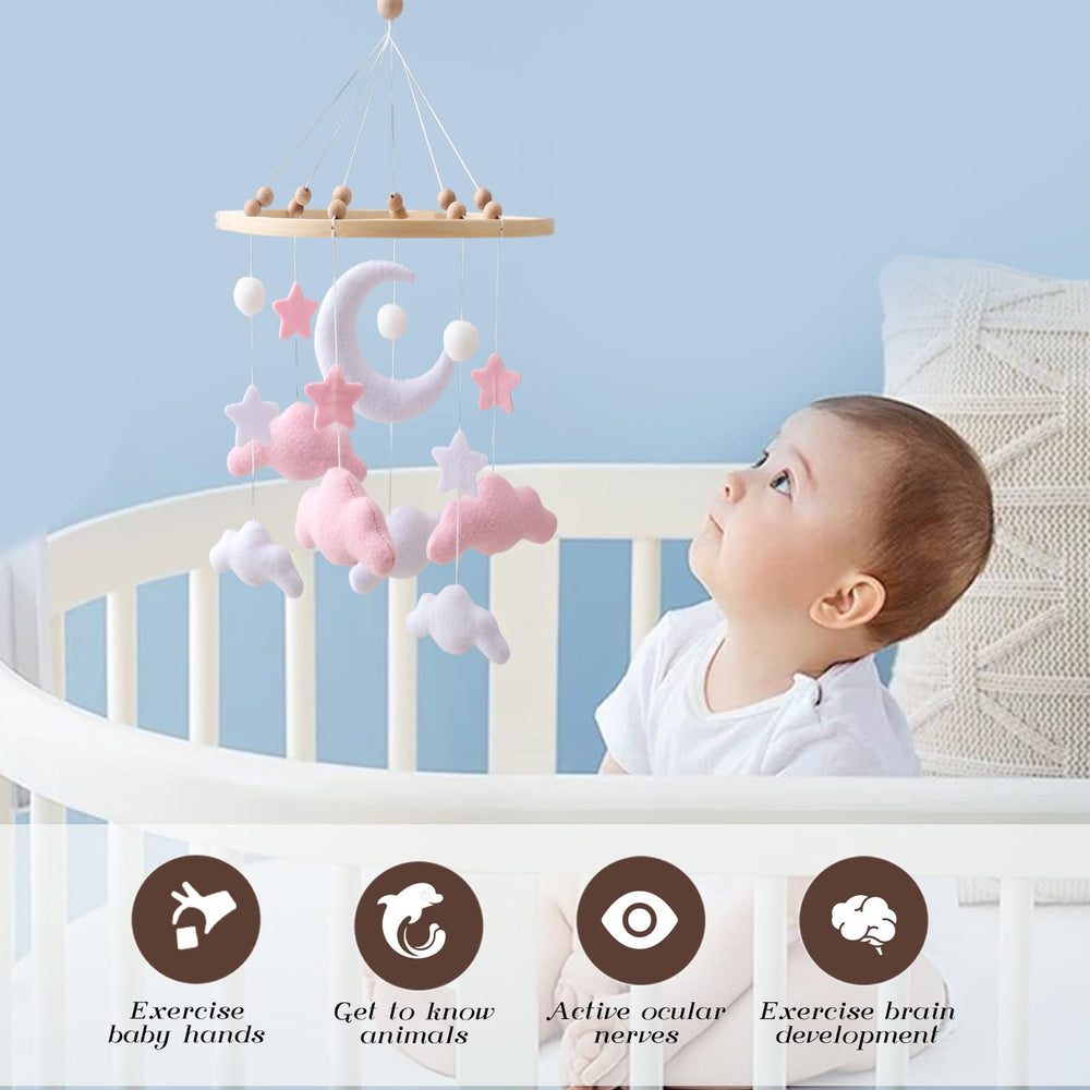 Ceecolia adjustable cord mobile lets you set perfect height over crib or bassinet.
