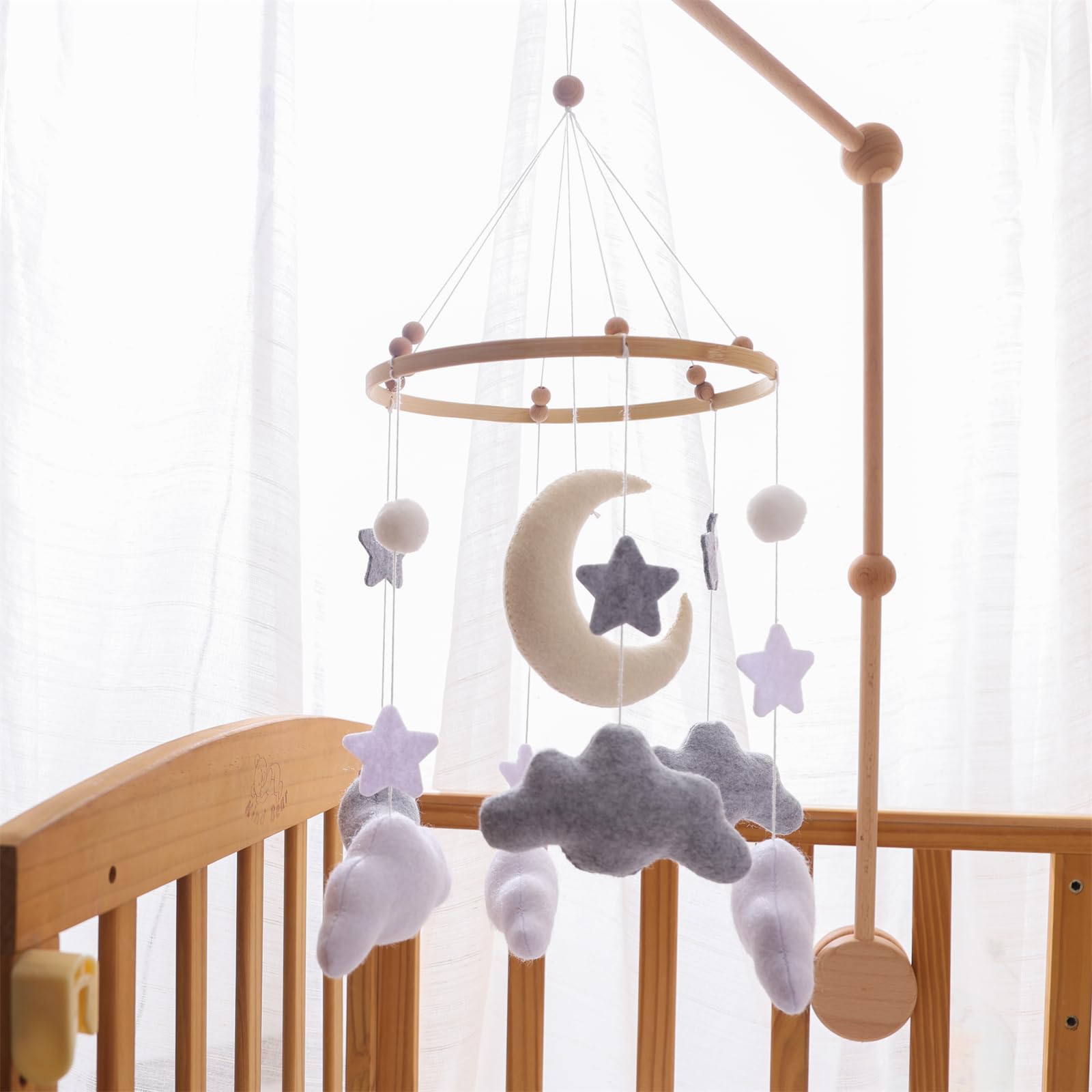 Ceecolia baby shower gift mobile offers a charming, handmade-ready nursery accent.