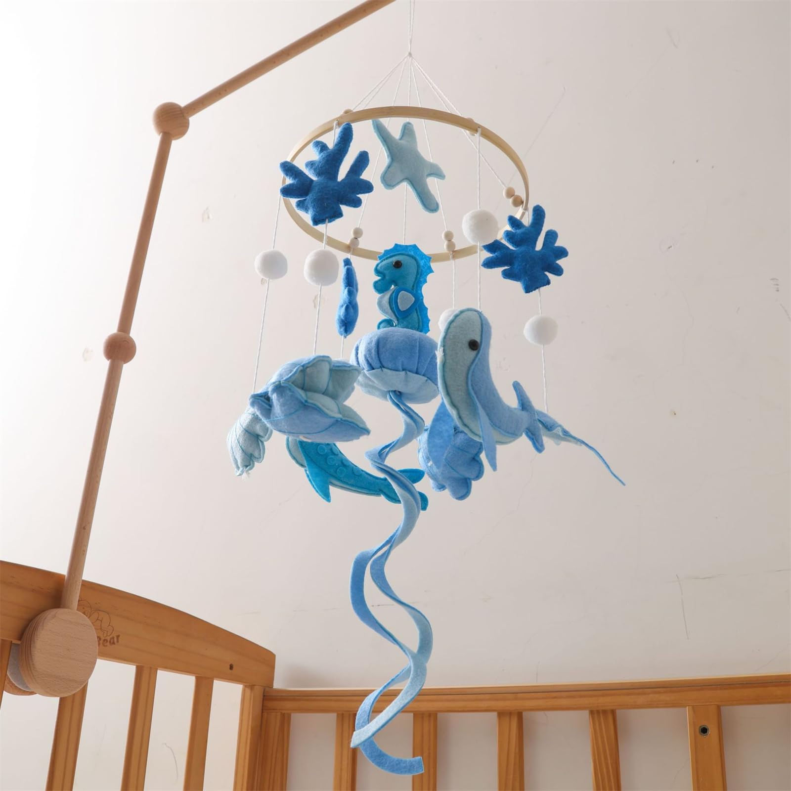 Ceecolia Easy-Install Crib Mobile—hangs quickly and doubles as wall art.