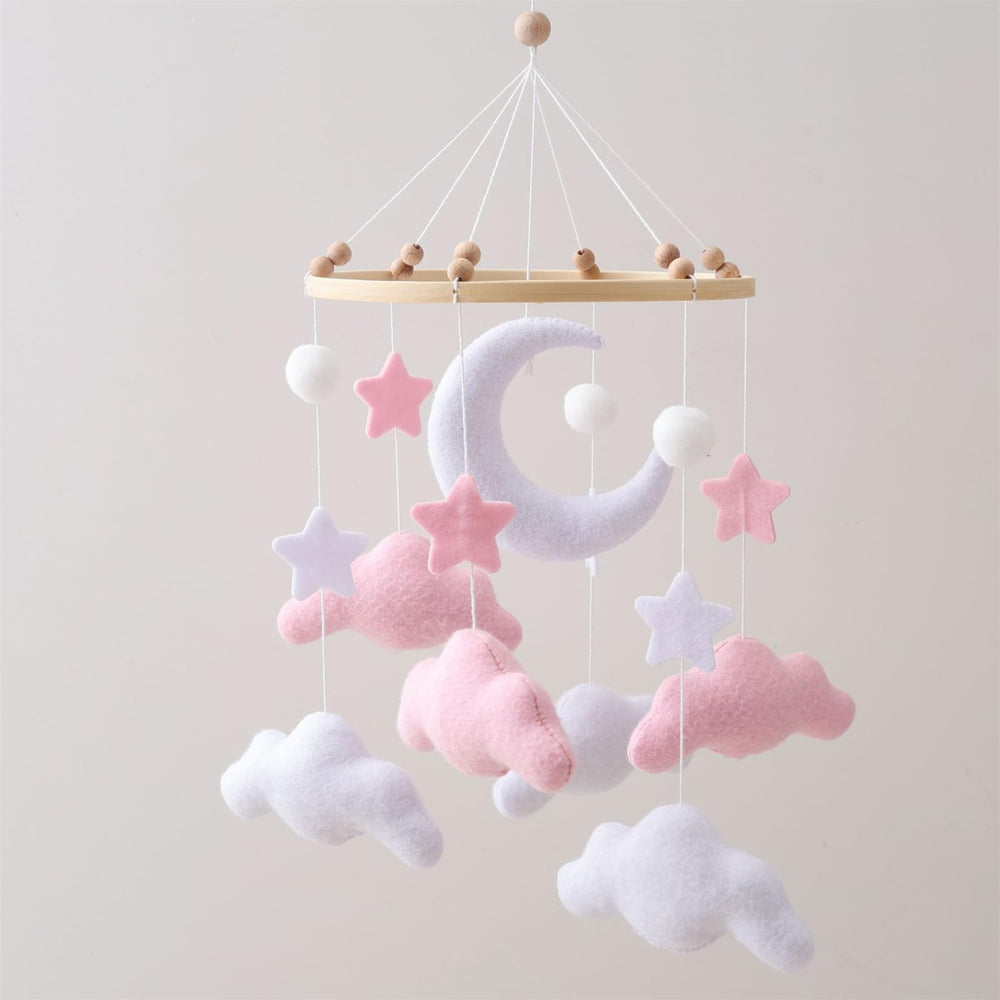 Ceecolia gray white celestial design provides calm decor and supports newborn sleep ambiance.