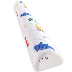 Ceekliybear foam bed bumper on a twin bed provides a safe toddler sleep boundary.