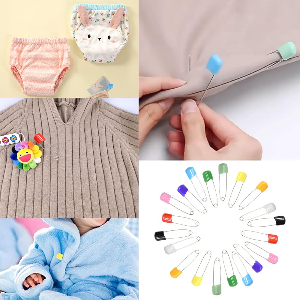 CEEYSEE safety pins used for jewelry making and textile projects with reliable closure