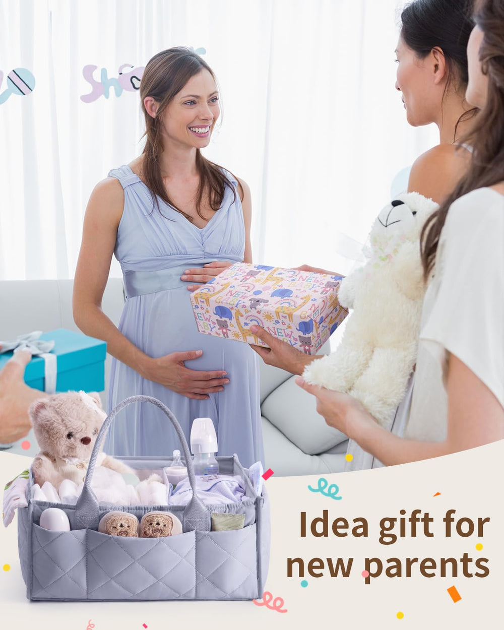 CEI-CEI Baby Diaper Caddy exterior pockets keep essentials within reach